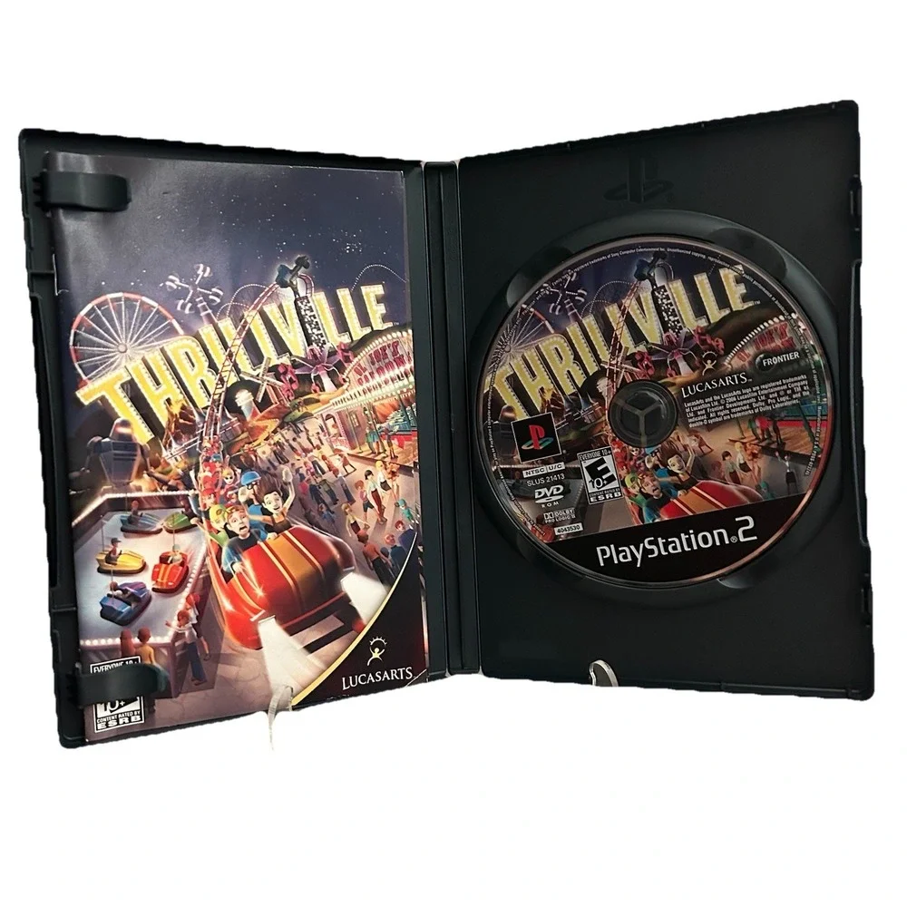 Thrillville & Thrillville Off The Rails PS2 Bundle Lot Of 2. CIB Tested